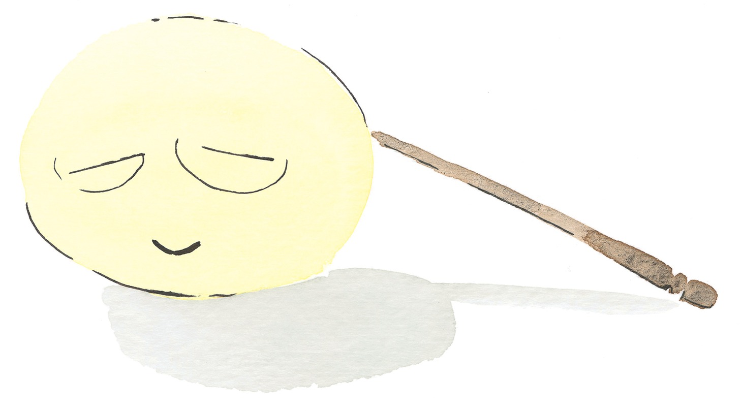 志村貴子の似顔絵イラスト。