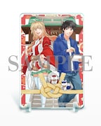 「山神様のお抱え漫画家」1巻のプレゼントキャンペーンで贈られる卓上アクリルボード。