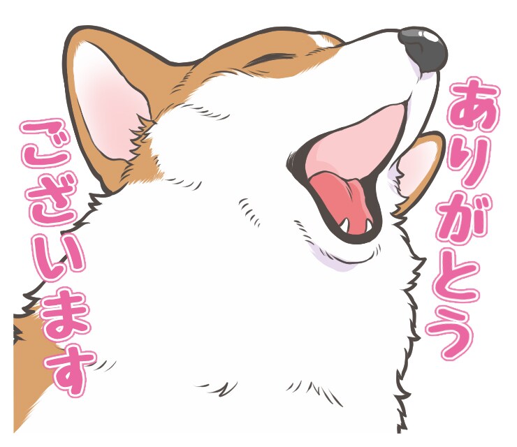 「殿と犬」のLINEスタンプ。