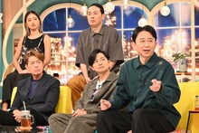 上段左から池田美優、田中卓志、下段左からヒロミ、下野紘、有吉弘行。