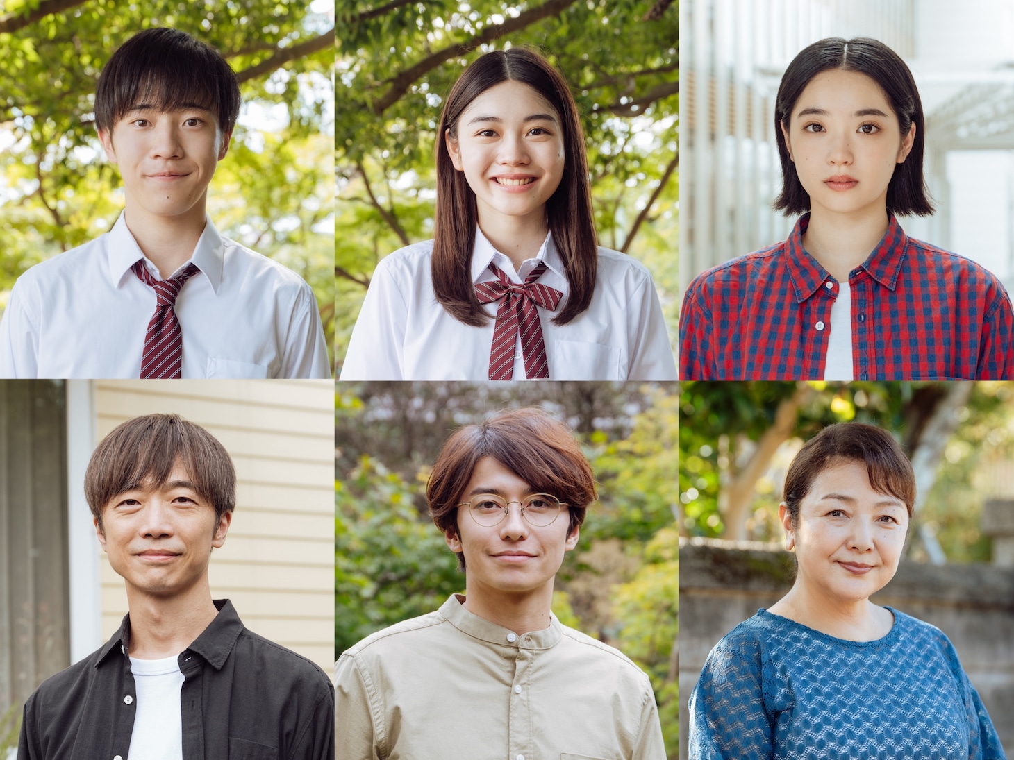 上段左から今井柊斗、滝澤エリカ、朝日奈まお、下段左から池田良、武田航平、原日出子。 (c) 小川まるに/シーモアコミックス (c) TOKYO MX