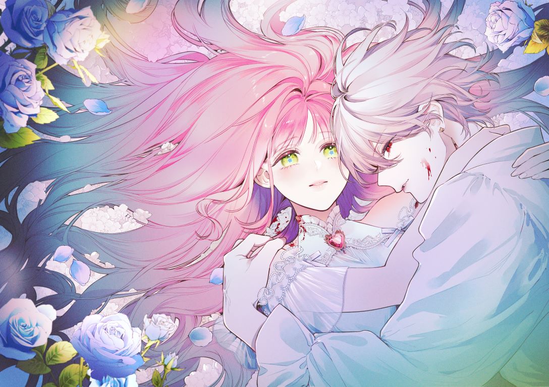 「花秘める君のメテオール in OSHI BASE Harajuku」珠森ベティ描き下ろしのビジュアル。