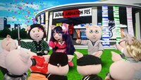10月18日に放送される「ねほりんぱほりん」の「アニメ制作進行」より。	（写真提供：NHK）