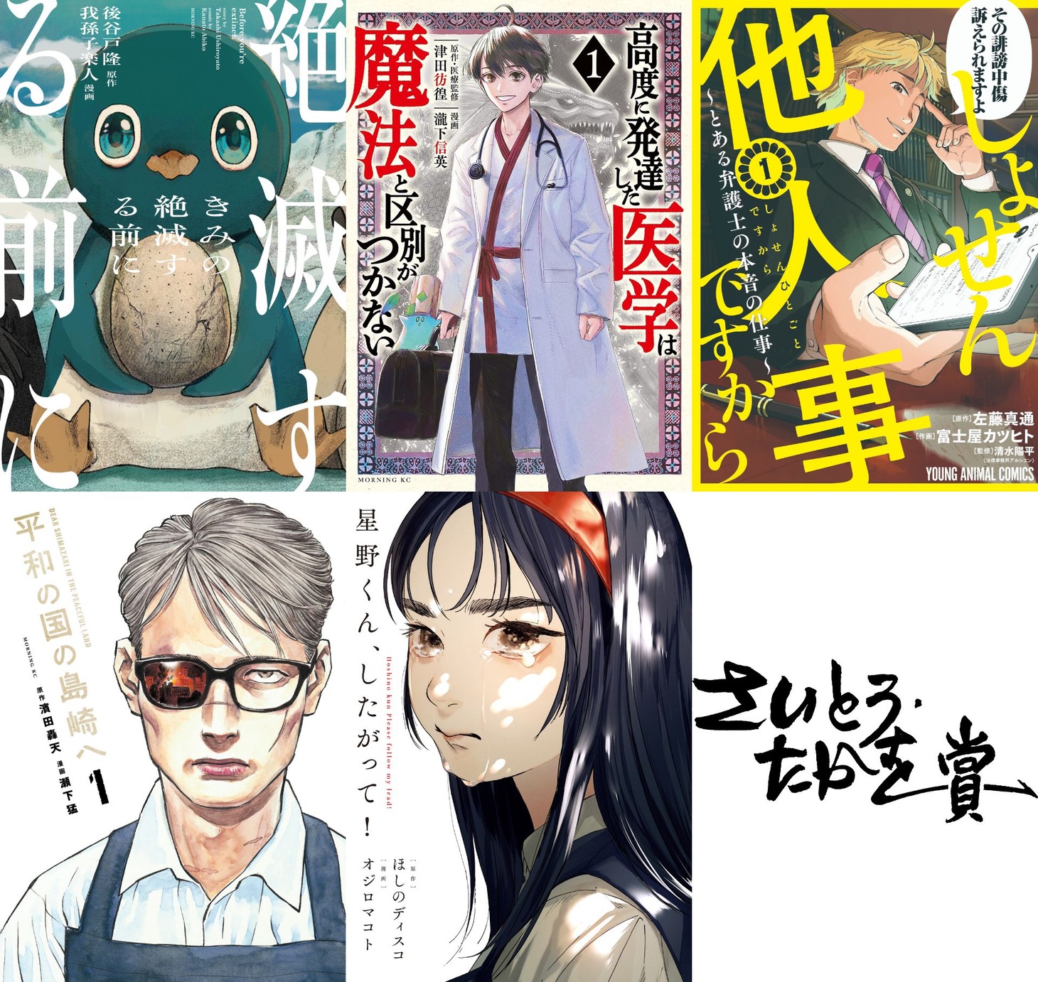 第8回さいとう・たかを賞のノミネート作品一覧。