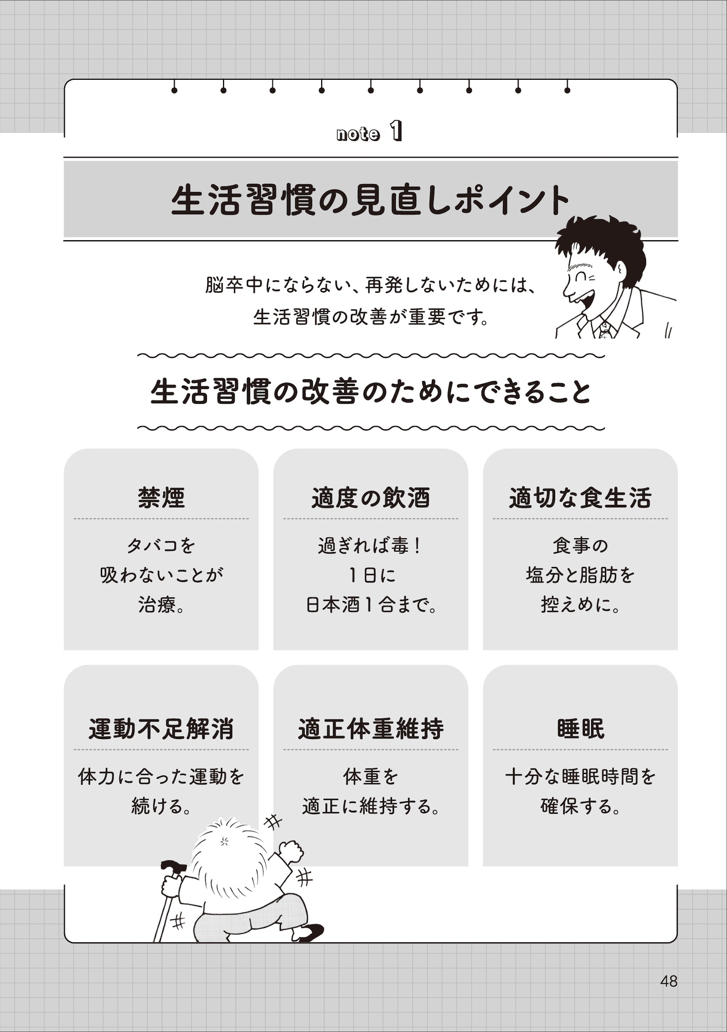 「尼子騒兵衛が専門家に学ぶ！ 患者と家族のための マンガで学ぶ脳卒中 脳梗塞・脳出血・くも膜下出血」より。