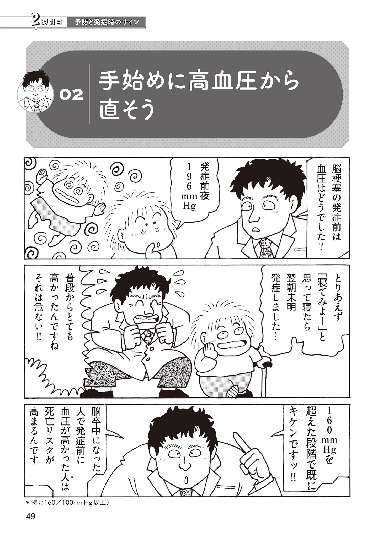 「尼子騒兵衛が専門家に学ぶ！ 患者と家族のための マンガで学ぶ脳卒中 脳梗塞・脳出血・くも膜下出血」より。