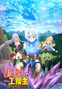 TVアニメ「勘違いの工房主~英雄パーティの元雑用係が、実は戦闘以外がSSSランクだったというよくある話~」ティザービジュアル (c)2025時野洋輔・アルファポリス/勘違いの工房主製作委員会