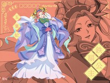 TVアニメ「薬屋のひとりごと」に登場する玉葉妃のハロウィンビジュアル。