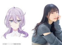 左からフィリア・アデナウアーのキャラクタービジュアル、石川由依。