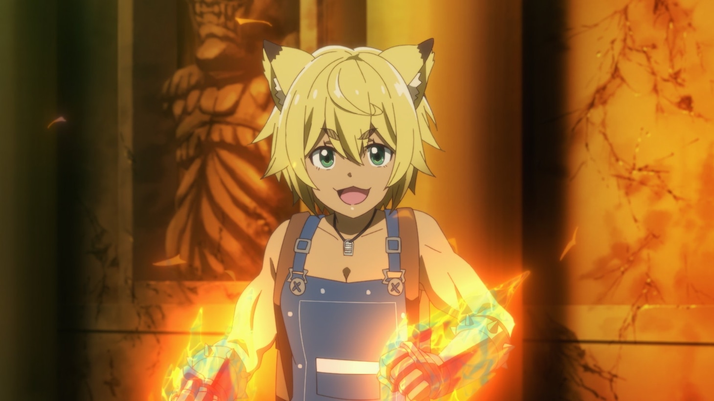 TVアニメ「Sランクモンスターの《ベヒーモス》だけど、猫と間違われてエルフ娘の騎士（ペット）として暮らしてます」本PV第1弾より。 (c)東雲太郎・銀翼のぞみ・夜ノみつき／白泉社／ベヒ猫製作委員会