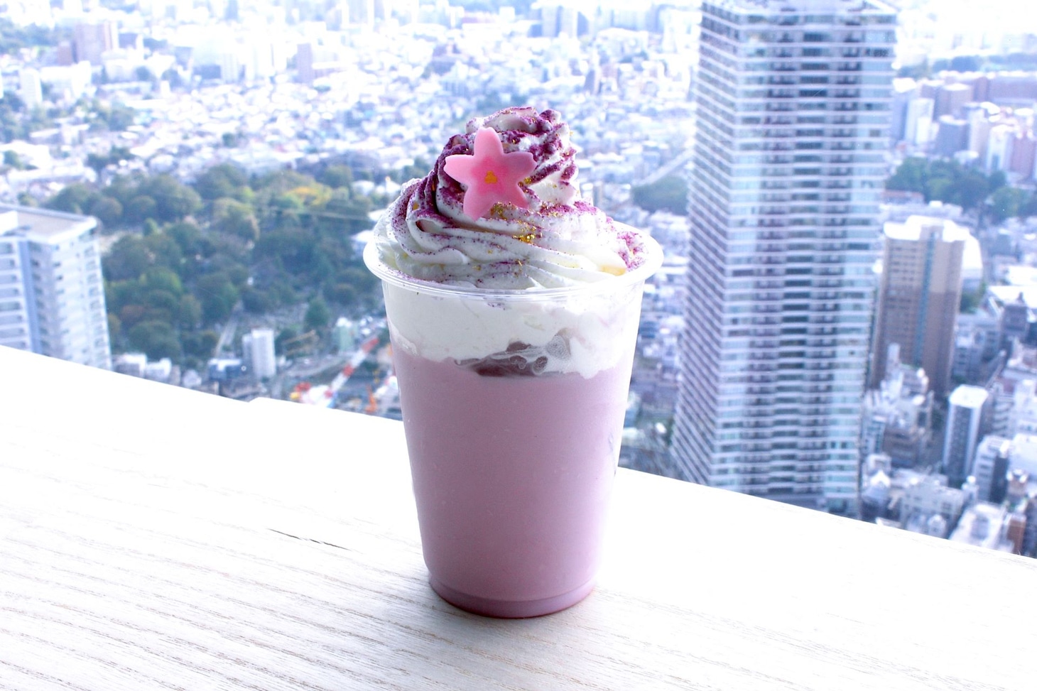「清霞の紫芋ラテ」