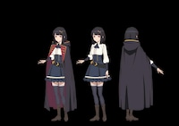 フィッセル・ハーベラーのキャラクタービジュアル。(c)佐賀崎しげる・鍋島テツヒロ／ SQUARE ENIX・「片田舎のおっさん、剣聖になる」製作委員会