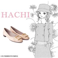 「HACHIモデル：フラットパンプス」