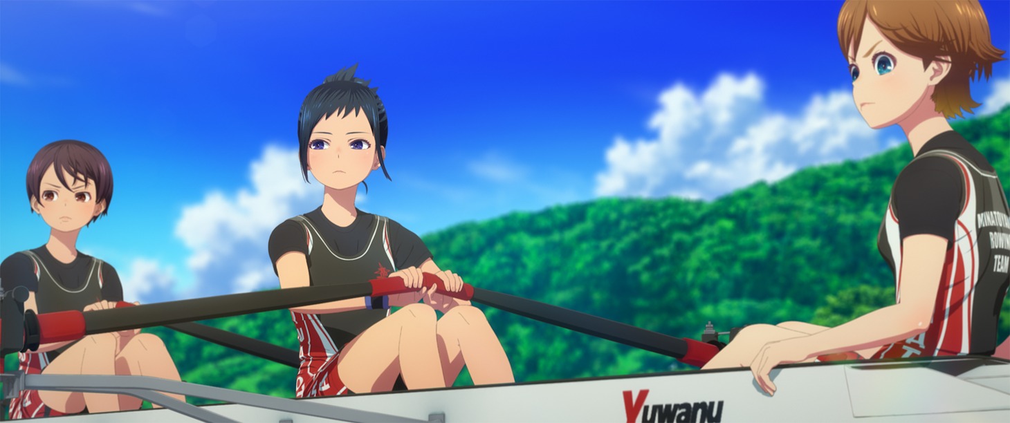 劇場アニメ「がんばっていきまっしょい」の場面カット。