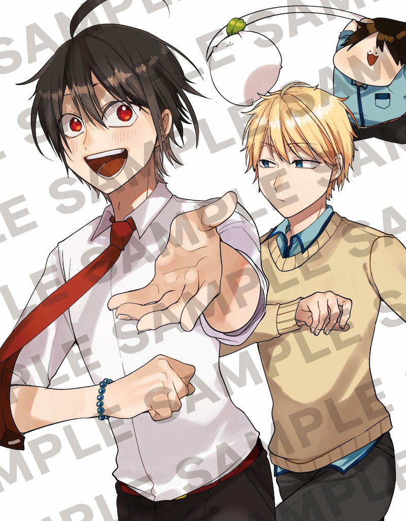 田中まいが描き下ろした「妖怪学校の先生はじめました!」Blu-ray第1巻のアウターケースのイラスト。 (c)田中まい/SQUARE ENIX・妖はじ製作委員会