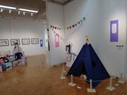 「佐野菜見展」西宮会場の様子。フォトスポットも。