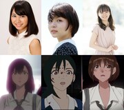 上段左から新嘉喜由芽、原田えりか、倉橋采里。下段が「アムリタの饗宴」の登場人物。 (c)SakuSakamoto / zelicofilm,LLC