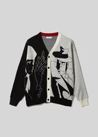 「神出鬼没の大泥棒｜ウォッシャブルジャカードカーディガン」