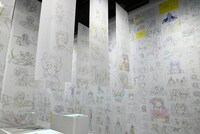 「アニメ『鬼滅の刃』柱展 －そして無限城へ－」より「柱－表情」の展示エリア。(c)吾峠呼世晴／集英社・アニプレックス・ufotable