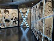 「るろうに剣心展 30th Anniversary Exhibition 志々雄真実篇」京都会場の様子。