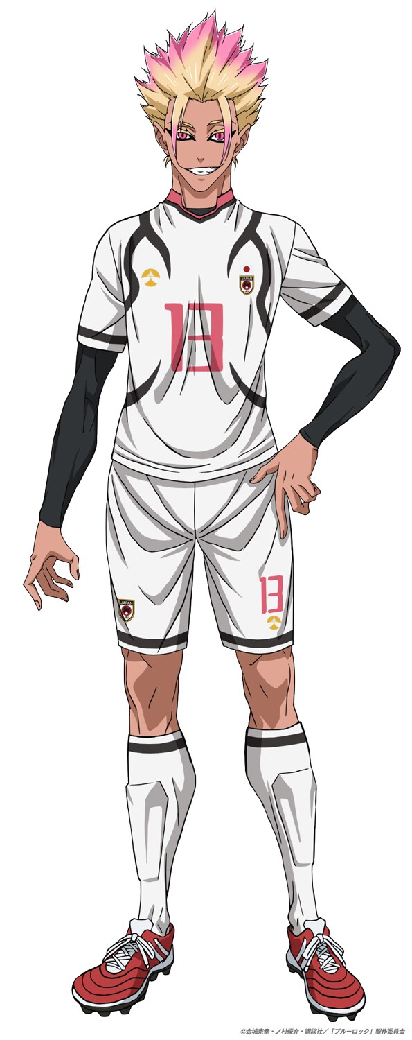 士道龍聖（CV：中村悠一）。自身を“爆発”させるサッカーに並々ならぬ