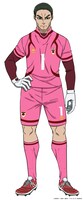 不角源（CV：小林親弘）。U-20日本代表のゴールキーパー。堅守速攻を掲げる代表チームの最後の砦。