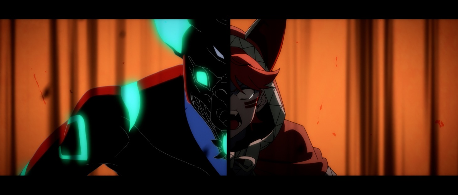 リトルジョニーとビッグジョニーの姿を収めた場面カット。