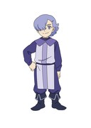 パル（CV：鈴鹿央士）。アートリア公国の美術商人で、普段は絵の売り買いで城に出入りしている。どうやらドラえもんたちの冒険と大きな関係があるよう。 (c)藤子プロ・小学館・テレビ朝日・シンエイ・ADK 2025