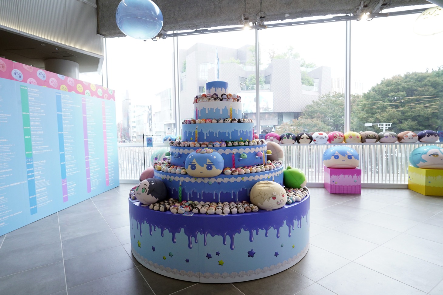 「おまんじゅうにぎにぎマスコット10th Birthday Party POP UP SHOP」の様子。