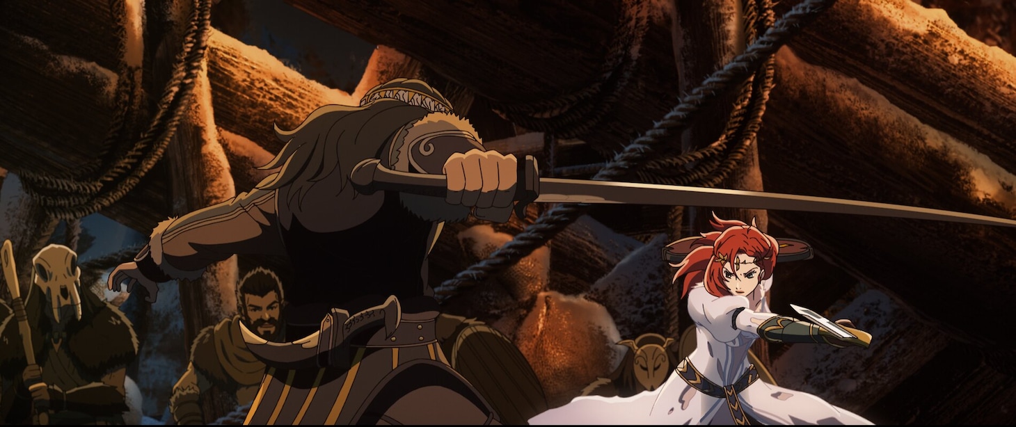 アニメ映画「ロード・オブ・ザ・リング／ローハンの戦い」場面カット