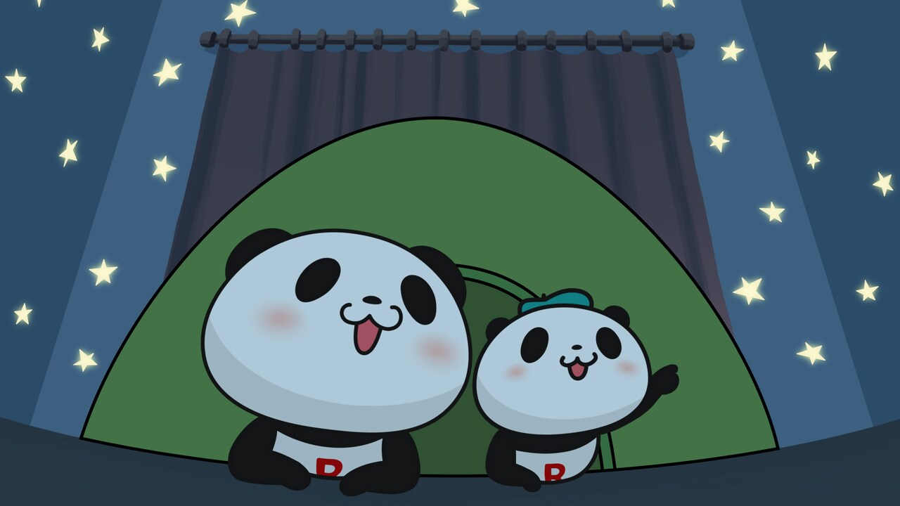 アニメ「お買いものパンダ！」は今夜から、第1話はおうちでテント