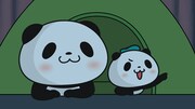 TVアニメ「お買いものパンダ！」第1話の場面カット。