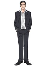 成田狂児（CV：小野大輔）。四代目祭林組の若頭補佐。39歳。勝負曲は「紅」。カラオケ大会の過酷な掟を回避するため、どうしても歌が上手くなりたい。