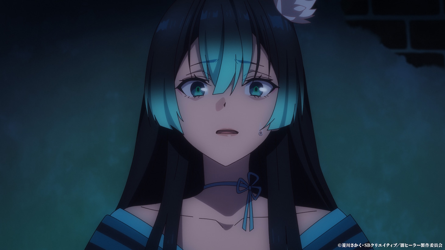 TVアニメ「一瞬で治療していたのに役立たずと追放された天才治癒師、闇ヒーラーとして楽しく生きる」ティザーPVの場面カット。