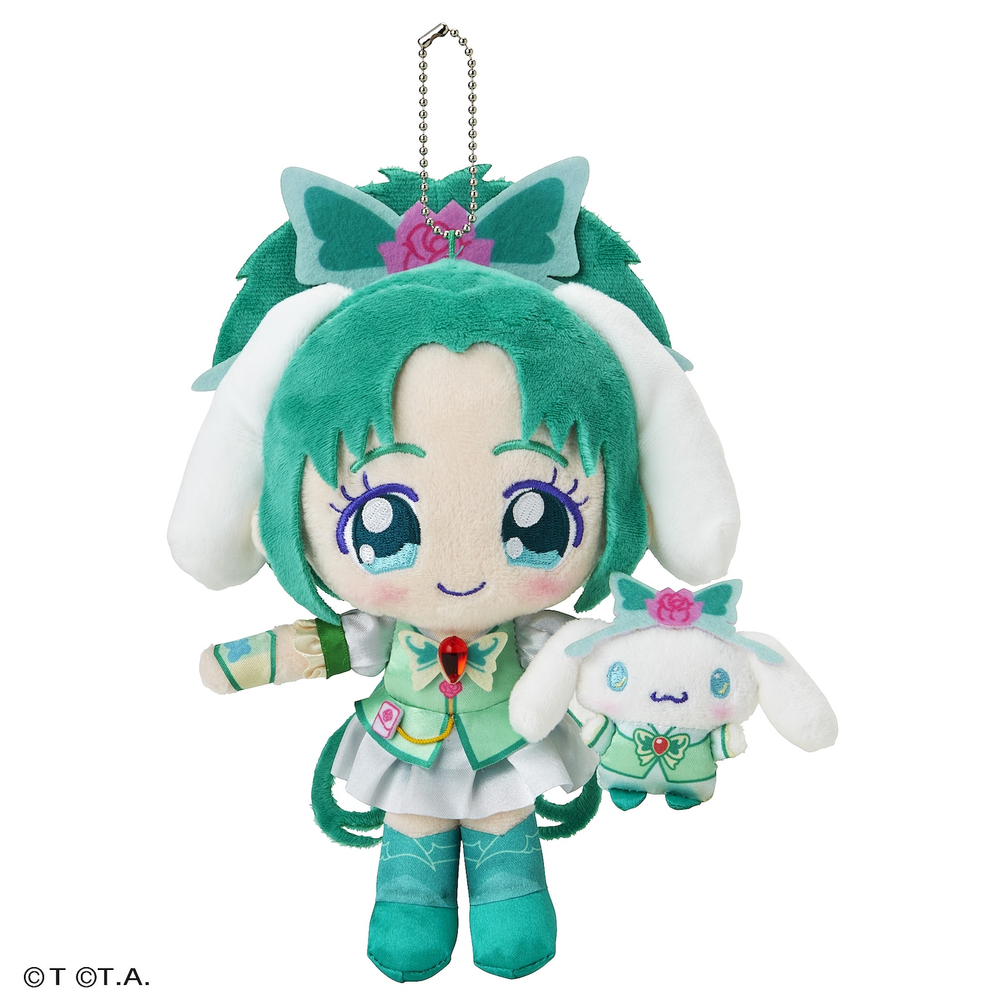 マスコットホルダー「シナモロール×キュアミント」