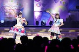 左から桃山みらい役の林鼓子、陽比野まつり役の廣瀬千夏。