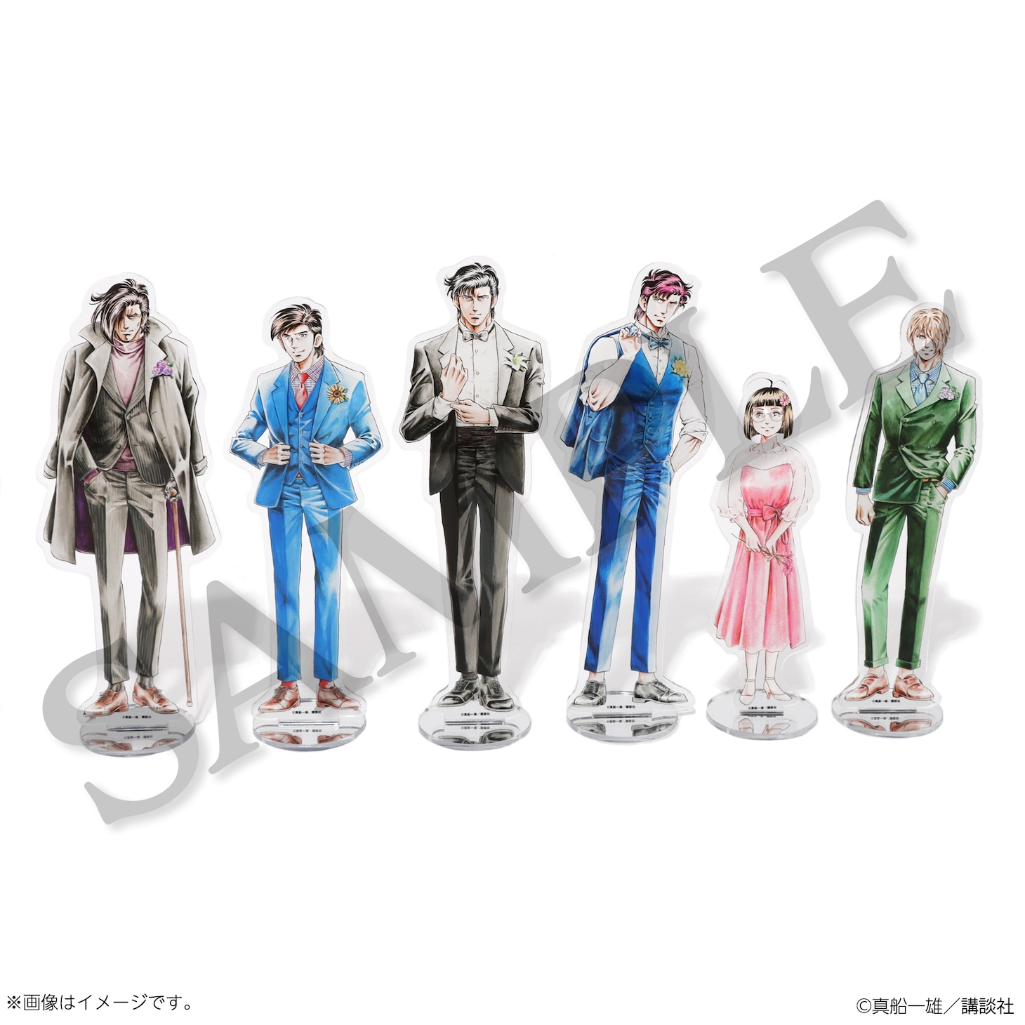 「真船一雄 漫画家40周年記念 スーパードクターKシリーズ原画展 Kの系譜」で販売されるアクリルスタンド。