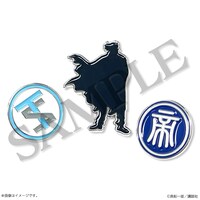 「真船一雄 漫画家40周年記念 スーパードクターKシリーズ原画展 Kの系譜」で販売されるピンズ3個セット。