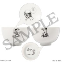 「真船一雄 漫画家40周年記念 スーパードクターKシリーズ原画展 Kの系譜」で販売される茶碗。