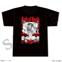 「真船一雄 漫画家40周年記念 スーパードクターKシリーズ原画展 Kの系譜」で販売される「その風呂に入ったら死ぬぞ！！」のシーンを抜粋・構成したTシャツ。