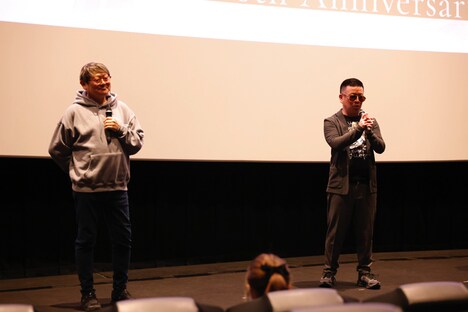 「『楽園追放 -Impelled by 10th Anniversary-』公開記念舞台挨拶 stage.2」の様子。