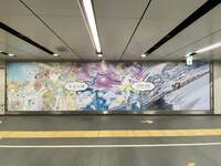 東京・渋谷駅にある東横渋谷スーパーボードの掲出写真。
