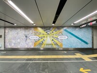 東京・渋谷駅にある東横渋谷スーパーボードの掲出写真。