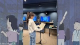 工藤静香のアフレコ風景。(写真提供:NHK)