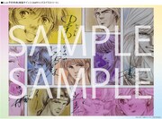A-on STOREでの購入特典・キャスト5人の複製サイン入りA4キャンバスイラストシート。