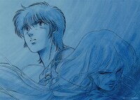 会場予約特典のA4イラストシート。