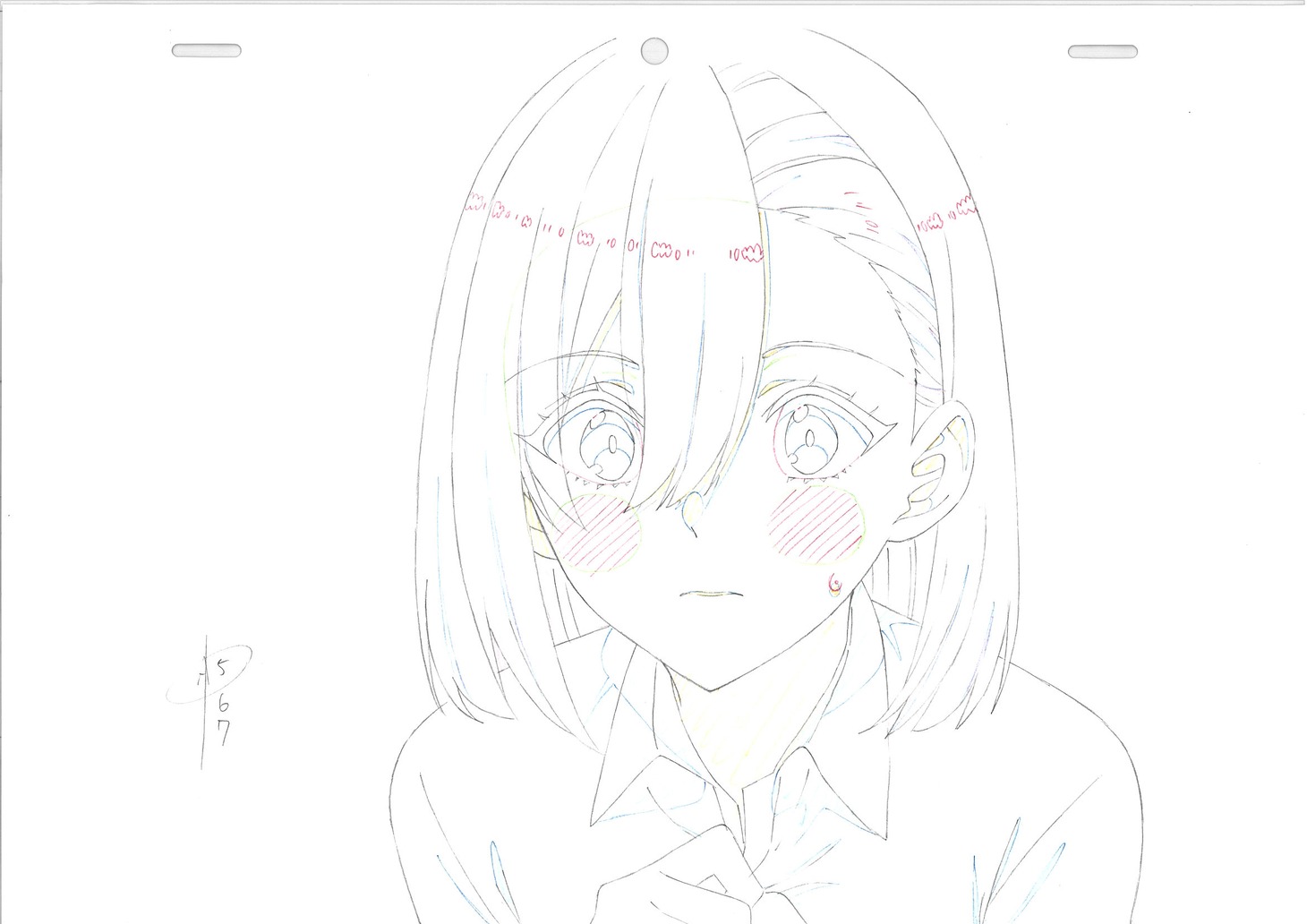 アニメ「2.5次元の誘惑（リリサ）」の原画。