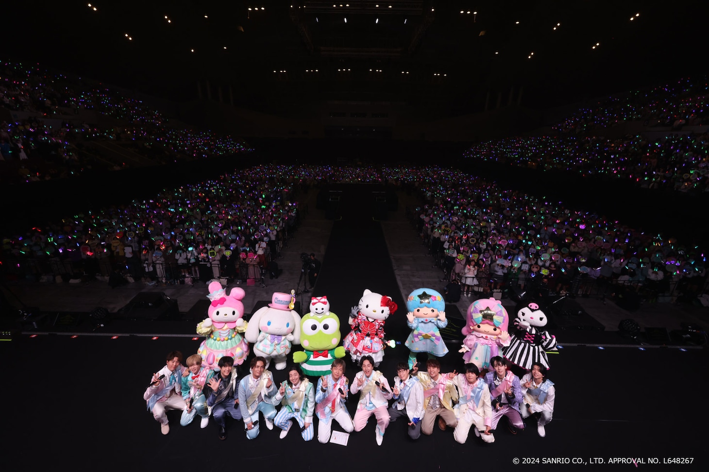 「Hello Kitty 50th Anniversary Presents My Bestie Dream Stage with Sanrio characters」の様子。