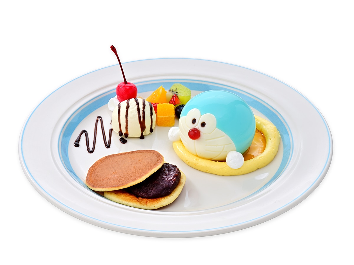 「どら焼きみつけた！ 通りぬけフープからひょっこりババロアプレート」