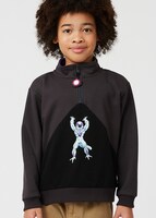 「フリーザ VS 超サイヤ人｜キッズ裏毛ハーフジップスウェット」